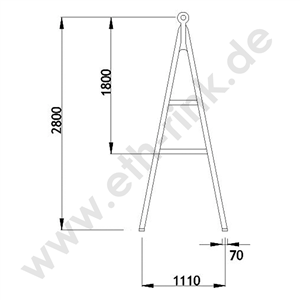 Zuggabel - Strohanhänger - 2800 lg.