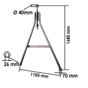 Zuggabel - THK5 - für Auflaufbremse