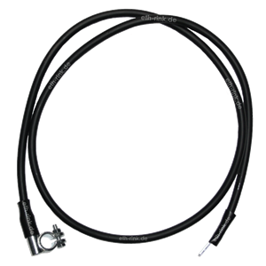 Batteriekabel - Minus - 1,5m lang - Kupfer