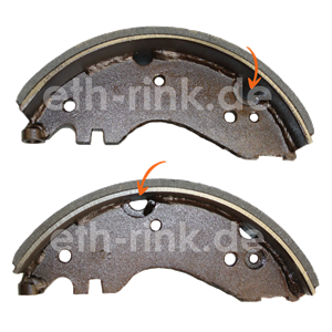 Bremsbacke - Stapler 3t - ohne Hebel - reg. Tausch