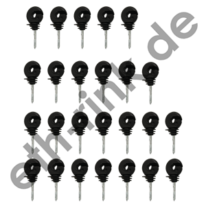 Ringisolator - mit durchgehender Stütze mit Holzgewinde - 25 Stück