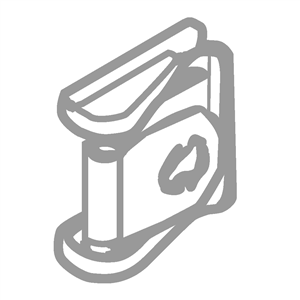 Aufsteckhalterung - M30/M31 -  für Ölkühlerabdeckung