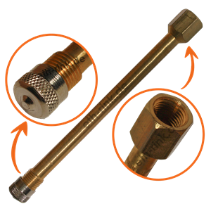 Ventilverlängerung - 100mm lang - gerade