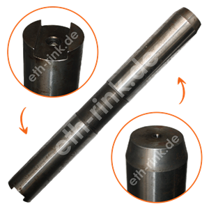 Achse lang ohne Flacheisen