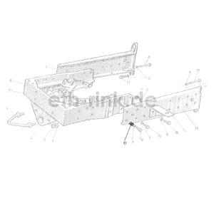 Buchse - MTS 80-920 - für Halbrahmen - Nachbau