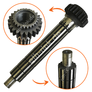 Nutenwelle - Zetor - Ausgleichsgetriebe