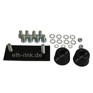 Platte mit Schraube - Zetor - für Rahmen Beifahrersitz