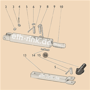 Öse - Zetor - Dreipunktaufnahme