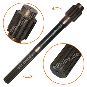 Welle - Zetor - für Ausgleichsgetriebe - 13 Zähne