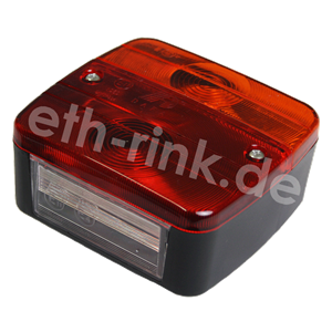 Rückleuchte - mit Kennzeichenbeleuchtung - links