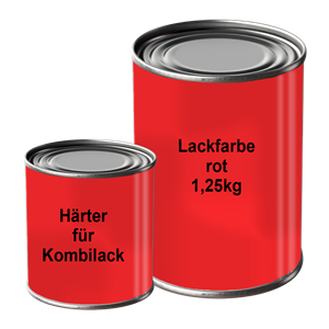 Lackfarbe - rot - 1,25kg